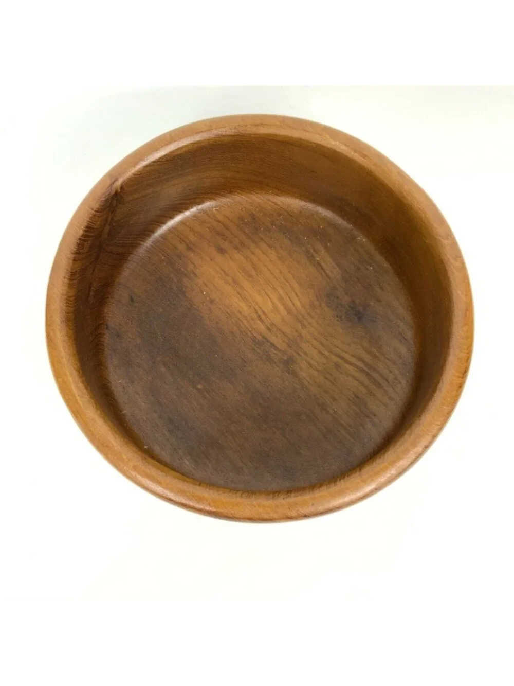 Decorative Wood Fruit Bowl Medium Brown 9.5 inch Diameter Farmhouse Boho Style